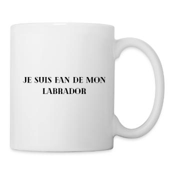 Je_suis_fan_de_mon_labrador - Mug blanc - blanc - Droite