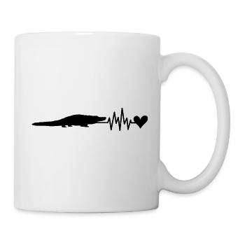 Alligator - Tasse - Weiß - Rechts