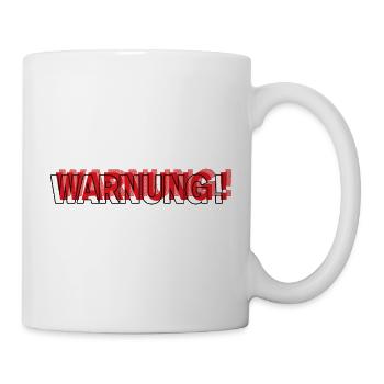 Warning - Modern Statement Design - Mug - white - Right