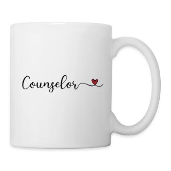 Conseiller au cœur - Mug blanc - blanc - Droite