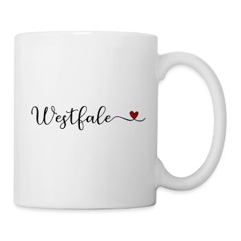 Westfalen Herz - Tasse - Weiß - Rechts