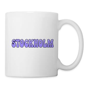Stockholmer Pastel-Purpur-Tippfehler - Tasse - Weiß - Rechts