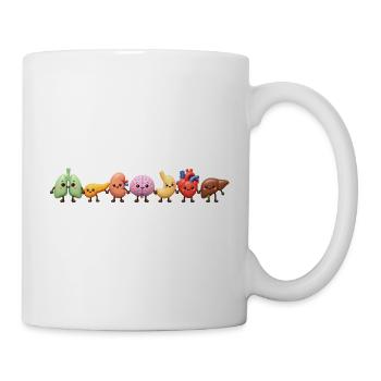 Süße Organen-Clique - Tasse - Weiß - Rechts