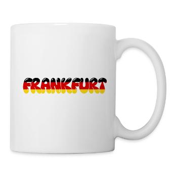 Frankfurter Frankfurter Deutschland-Flagge - Tasse - Weiß - Rechts