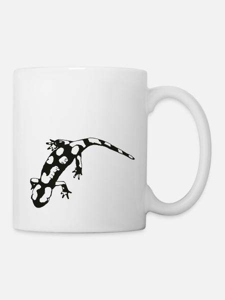 Gelb Feuersalamander (S.s. gigliolii) T-Shirt - Tasse - Weiß