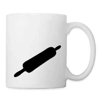 Bäcker Nudelholz - Tasse - Weiß - Rechts