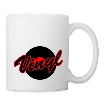 Avec un disque vinyle - Mug blanc - blanc - Droite