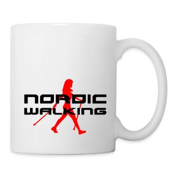 Nordic Walking - Tasse - Weiß - Rechts