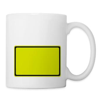 ortsschild - Tasse - Weiß - Rechts