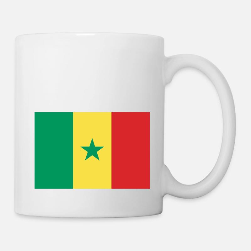 Senegal - Flag - Mug - white