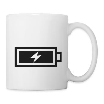 Auftanken / Charge - Tasse - Weiß - Rechts