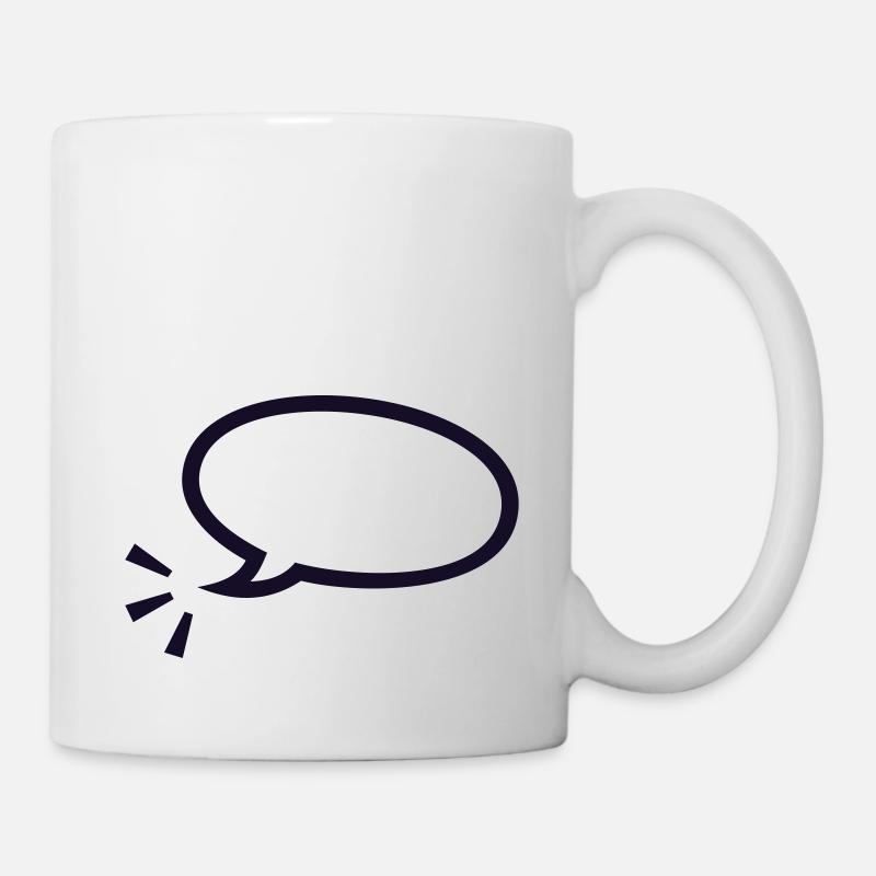 Sprechblase / speach bubble (1c) - Tasse - Weiß