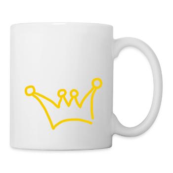 couronne - Mug blanc - blanc - Droite