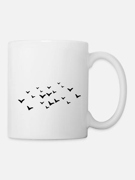 Oiseaux - Mug blanc - blanc