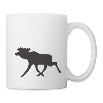 Schwedenelch; schwedisches Elch-Symbol (vektor) - Tasse - Weiß - Rechts