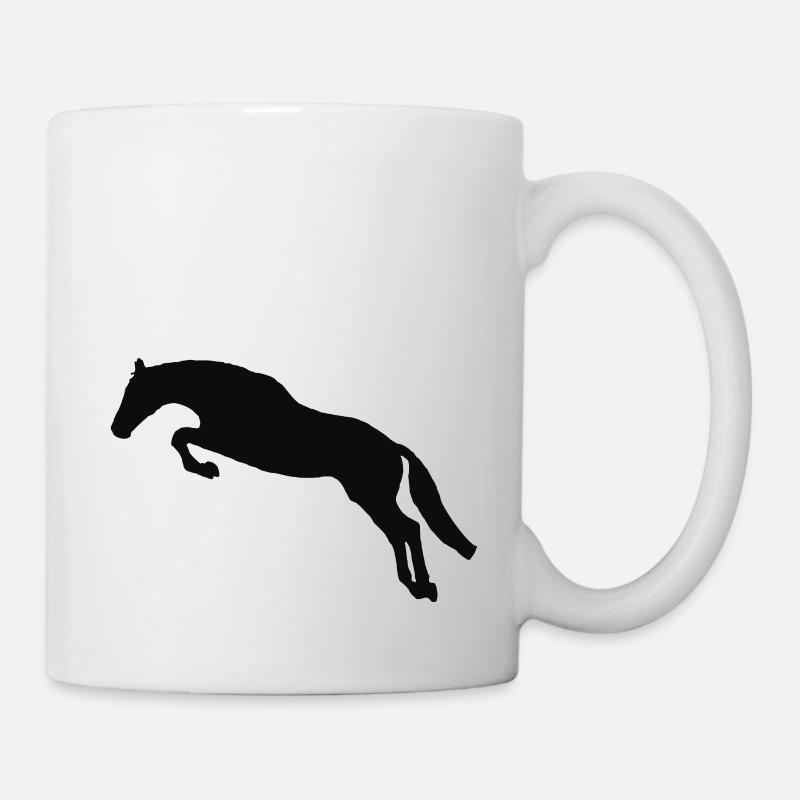 Springpferd 01 - Tasse - Weiß