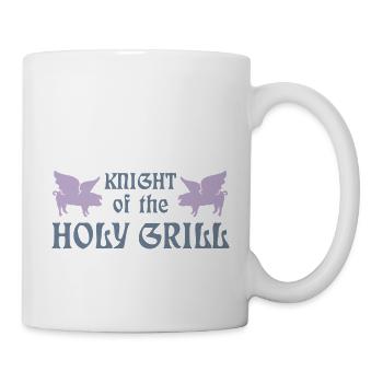 Knight of the holy grill (Txt, 2c) - Tasse - Weiß - Rechts