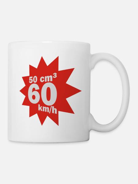 50 cc, 60 km / h - Mug - white