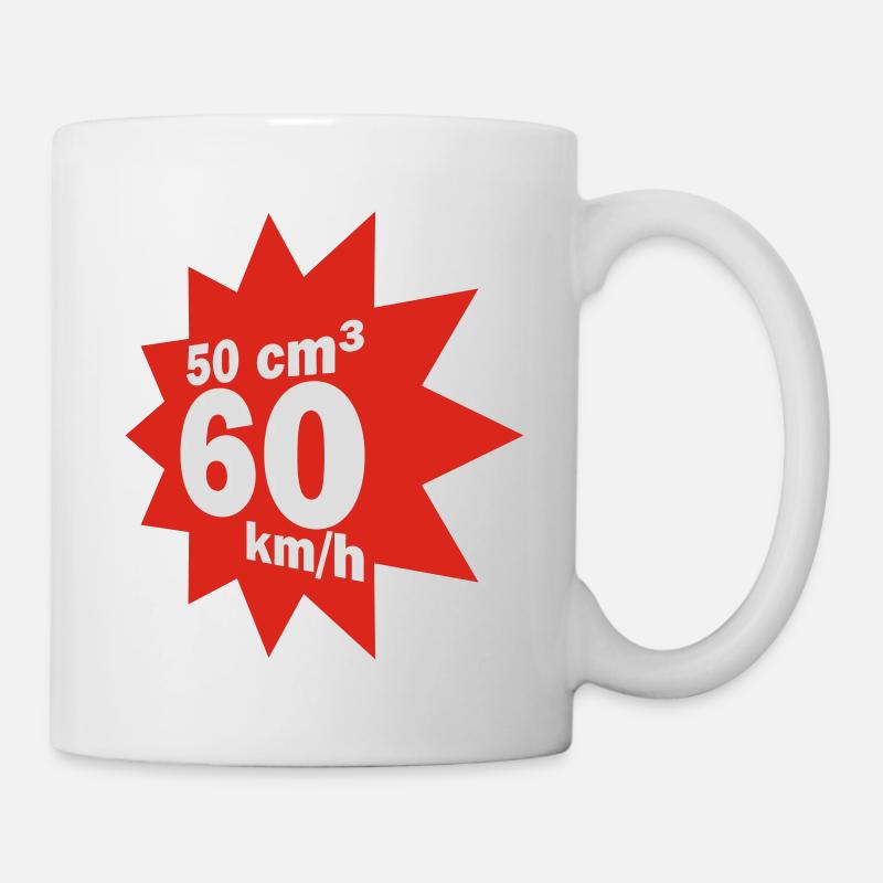 50 cc, 60 km / h - Mug - white
