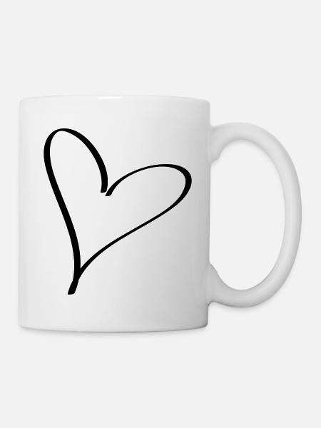 Herz - Tasse - Weiß