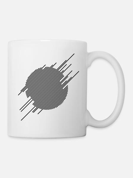 AB shapes - Mug blanc - blanc