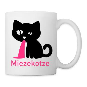 Miezekotze - Tasse - Weiß - Rechts