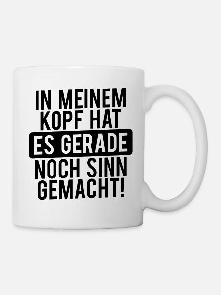 In meinem Kopf... - Tasse - Weiß
