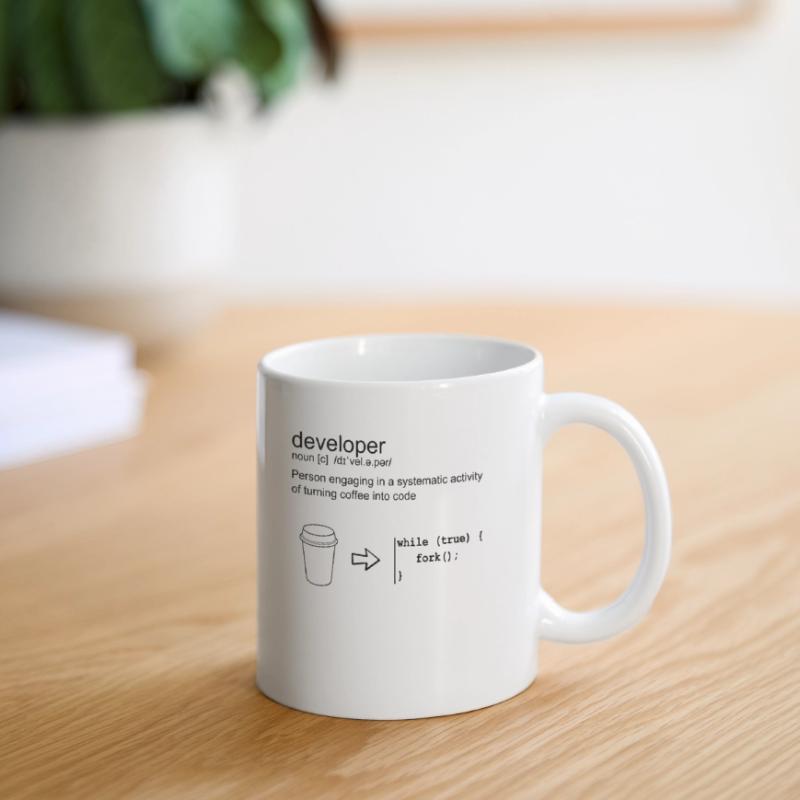 Developer & coffee Mug blanc