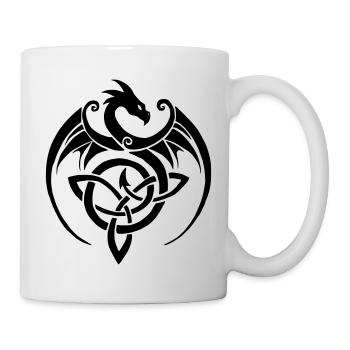 Drache1 - Tasse - Weiß - Rechts