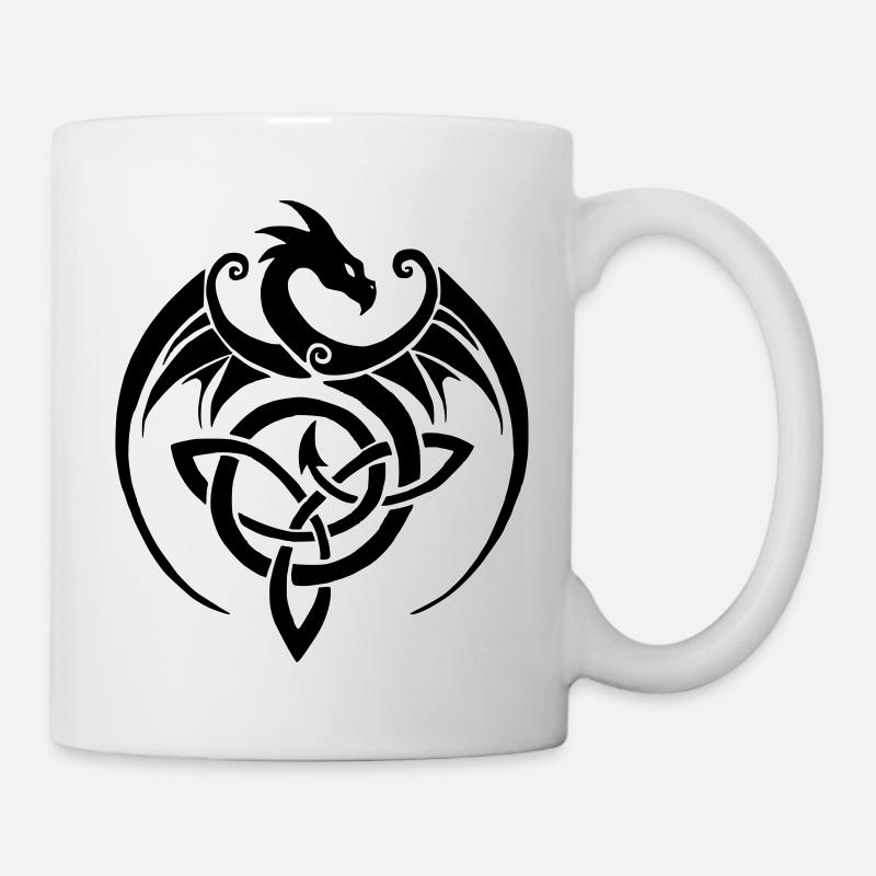 Drache1 - Tasse - Weiß