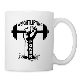 weightlifting - Mug - white - Right