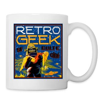 retro geek sf culte ciné - Mug blanc - blanc - Droite