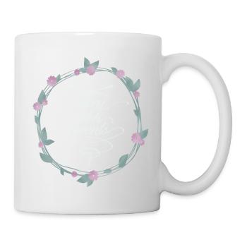 every stitch counts dark - Tasse - Weiß - Rechts