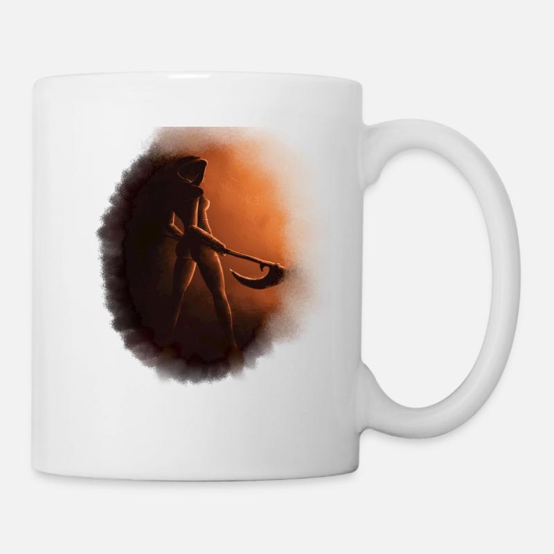 Tod Sensenfrau Gothic - Tasse - Weiß