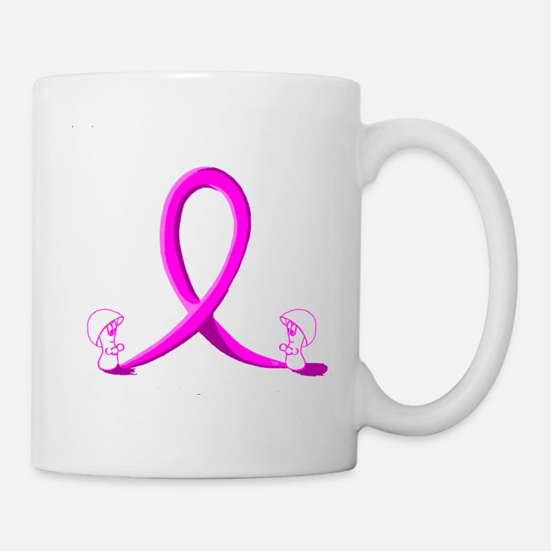 Octobre_rose_pixel - Mug blanc - blanc