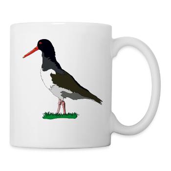 Austernfischer - Tasse - Weiß - Rechts