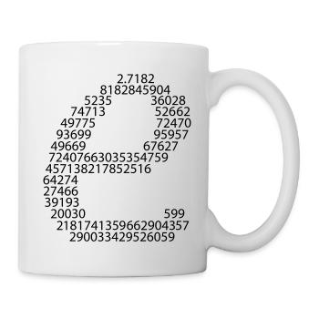 e eulersche zahl - Tasse - Weiß - Rechts