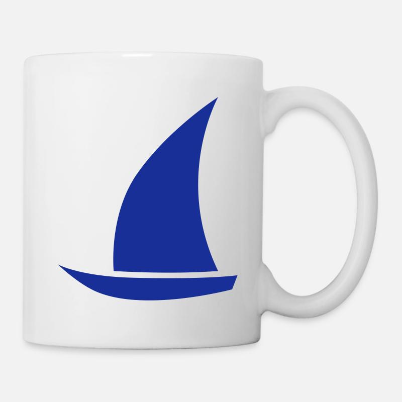 segelboot - Tasse - Weiß