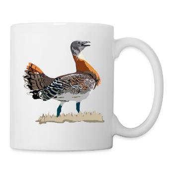 Großtrappe - Tasse - Weiß - Rechts