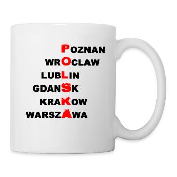 Polen - Polska - Tasse - Weiß - Rechts