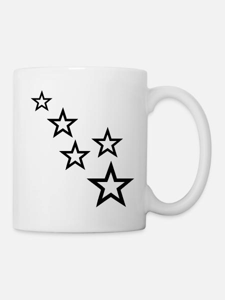 étoiles - Mug blanc - blanc