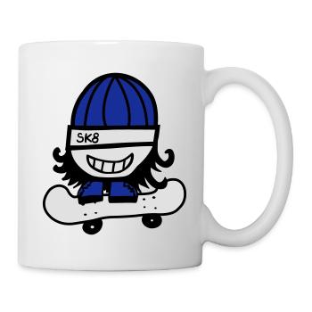 Skateboarder - Mug - white - Right