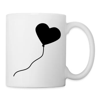 herzluftballon_1c - Mug blanc - blanc - Droite