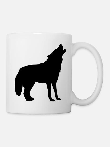 wolf animal - Mug - white