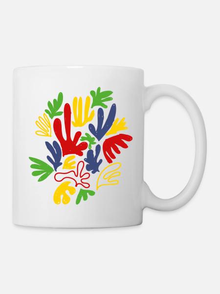 matisse flowers - Tasse - Weiß