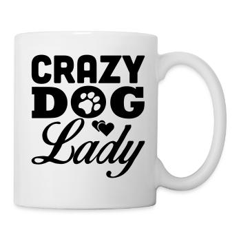 Crazy dog lady - Tasse - Weiß - Rechts