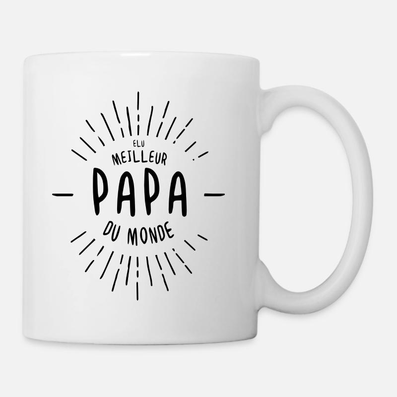 Elu Meilleur Papa Du Monde Aubstd - Mug blanc - blanc