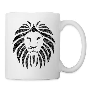 Lion black beautiful - Tasse - Weiß - Rechts