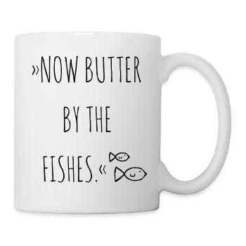 Butter by the Fishes - Tasse - Weiß - Rechts