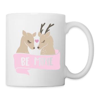 Be mine Rehe - Tasse - Weiß - Rechts